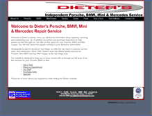 Tablet Screenshot of dietersmotorsports.com